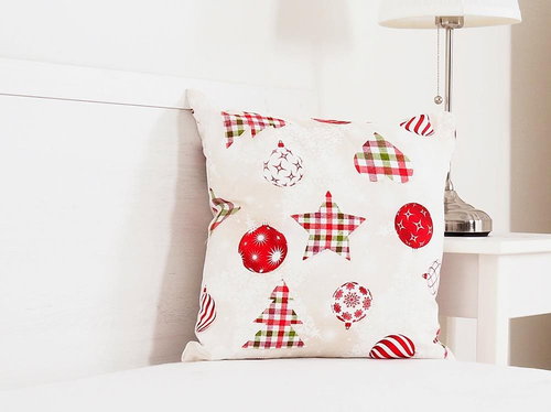 B. E. S. - Petrovice Decorative pillow 45x45 - Christmas carol - Pillow - Main image