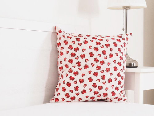 B. E. S. - Petrovice Decorative pillow 45x45 -Hearts - Pillow - Main image