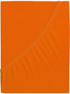 B. E. S. - Petrovice, s. r. s.r.o. Posteľná plachta Džersej česaná bavlna MAKO – Sýta oranžová 140 - 160 × 200 - Plachta na posteľ