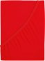 B.E.S. – Petrovice, s.r.o. Prestieradlo Jersey česaná bavlna MAKO – Červená 120 × 200 - Plachta na posteľ