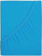 B.E.S. PETROVICE Prostěradlo Jersey česaná bavlna MAKO 200 × 200 cm, tyrkysově modré - Prostěradlo