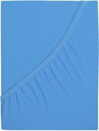 B.E.S. PETROVICE Plachta na posteľ Jersey česaná bavlna MAKO 200 × 220 cm, nebesky modrá - Plachta na posteľ