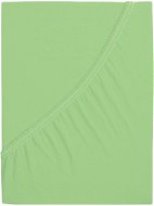 B.E.S. – Petrovice, s.r.o. Prestieradlo Jersey česaná bavlna MAKO – Svetlá zelená 200 × 200 - Plachta na posteľ