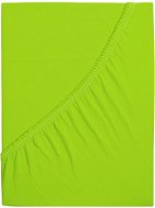 B.E.S. PETROVICE Plachta na posteľ Jersey česaná bavlna MAKO 160 × 200 cm, svietivo zelená - Plachta na posteľ