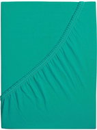B. E. S. PETROVICE Jersey combed cotton sheet MAKO 200 × 200 cm, turquoise green - Bedsheet