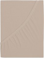 B.E.S. PETROVICE Prostěradlo Jersey česaná bavlna MAKO 160 × 200 cm, hnědá káva - Prostěradlo