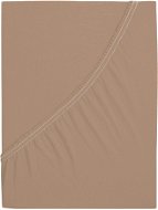 B.E.S. PETROVICE Prostěradlo Jersey česaná bavlna MAKO 160 × 200 cm, hnědý ořech - Prostěradlo