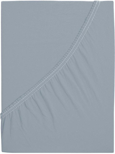 B.E.S. PETROVICE Prostěradlo Jersey česaná bavlna MAKO 200 × 200 cm, šedé - Bedsheet - Main image