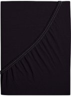 B.E.S. PETROVICE Prostěradlo Jersey česaná bavlna MAKO 160 × 200 cm, černé - Prostěradlo