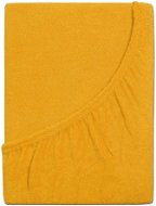 B.E.S. PETROVICE Plachta na posteľ Froté PERFECT 200 × 220 cm, sýto žltá - Plachta na posteľ