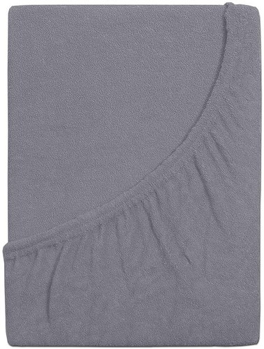 B. E. S. PETROVICE PERFECT terry sheet 120 × 200 cm, grey - Bedsheet - Main image