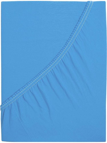 B. E. S. PETROVICE Jersey mat with elastane LYCRA 90 × 200 cm, sky blue - Bedsheet - Main image