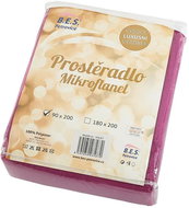 B.E.S. PETROVICE Prostěradlo mikroflanelové EXCTLUSIVE 90 × 200 cm, růžové - Bedsheet