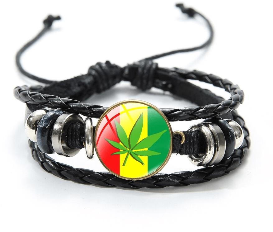 Predator Q1 bőr karkötő - Bob Marley - 2
