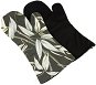 BELLATEX Ema Grilovací rukavice dlouhá 22 × 46 cm bambus/černá 2 ks - Oven Mitt