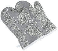 BELLATEX Gita Grilovací rukavice 20 × 36 cm šedá krajka 2 ks - Oven Mitt