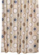 Bellatex bathroom curtain 180 × 200 cm brown wheels - Shower Curtain