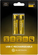 BlueTouch USB-C rechargeable battery, AAA type, 1350 mWh, 2 pcs - Rechargeable Battery