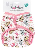 Bobánek Top panties with snaps - Pink animals - Nappies