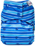 Bobánek Pocket AIO Diaper Premium Snaps Blue Stripes - Cloth Nappies