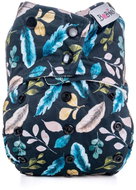 Bobánek Pocket AIO Diaper Premium Snaps Night Feathers - Cloth Nappies