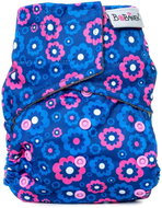 Bobánek Pocket AIO Diaper Premium Velcro Blue Flowers - Cloth Nappies