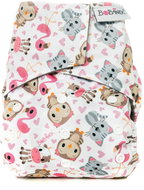 Bobánek Pocket AIO Diaper Premium Velcro Pink Animals - Cloth Nappies