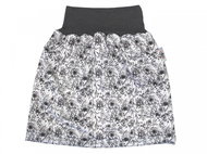 BIO Night Skirt - Flowers black and white - Nappies