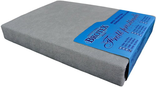 Brotex Terry sheet 200 × 200 cm, grey - Bedsheet - Main image