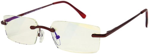 GLASSA Blue Light Blocking Glasses PCG 06, dioptrie: +1.50 červená - Brýle na počítač - Hlavní obrázek