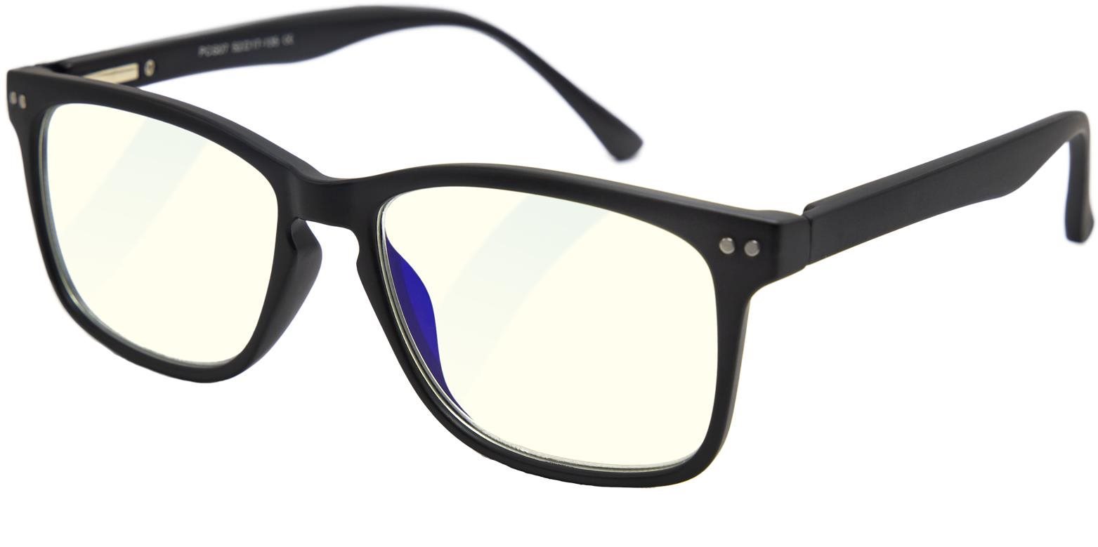 GLASSA Blue Light Blocking Glasses PCG 07, +1,50, fekete