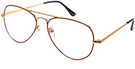 GLASSA reading glasses G 251, +0,50 dio, red/gold - Glasses