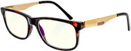 GLASSA, Blue Light Blocking Glasses PCG 02, +1,50 dio, brown gold - Computer Glasses