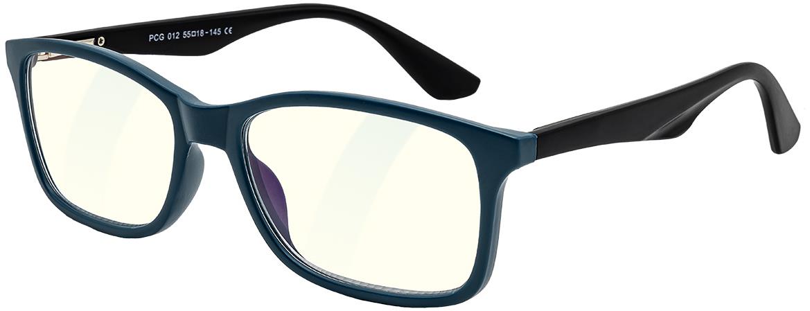GLASSA, Blue Light Blocking Glasses PCG 012, +0,00 dio, kék és fekete