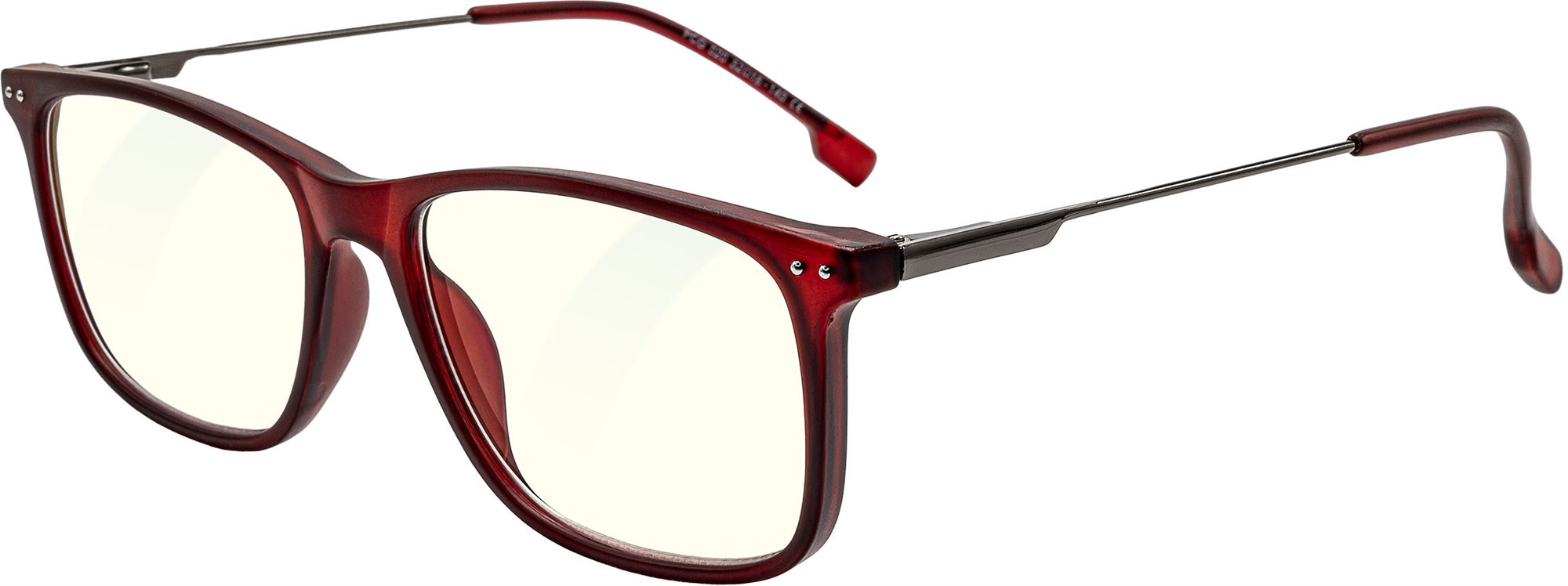 GLASSA Blue Light Blocking Glasses PCG 020, +0,00 dio, piros