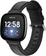 BStrap Leather Lux na Fitbit Versa 3, black - Remienok na hodinky