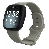 BStrap Silicone na Fitbit Versa 3 gray, veľkosť L - Remienok na hodinky