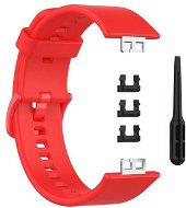BStrap Silicone pro Huawei Watch Fit, red - Watch Strap