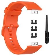 BStrap Silicone pro Huawei Watch Fit, orange - Watch Strap
