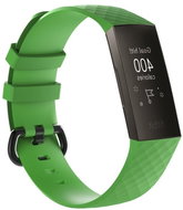 BStrap Silicone Diamond for Fitbit Charge 3/4 green, size L - Watch Strap