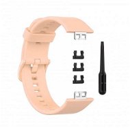 BStrap Silicone na Huawei Watch Fit, sand pink - Remienok na hodinky
