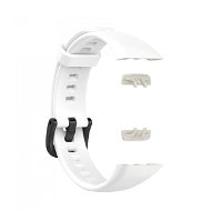 BStrap Silicone pro Honor Band 6, white - Watch Strap