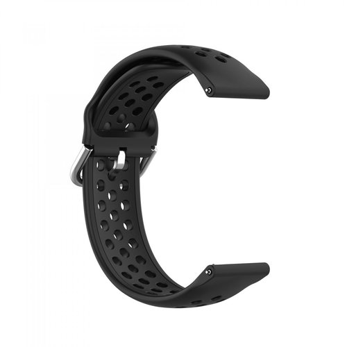 BStrap Silicone Dots Universal Quick Release 18mm, black - Watch Strap - Main image