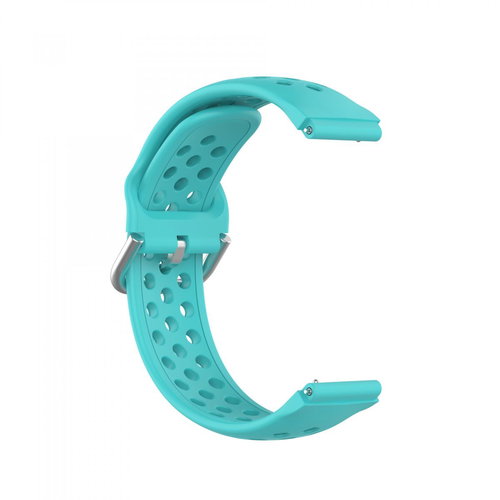 BStrap Silicone Dots Universal Quick Release 18mm, teal - Watch Strap - Main image