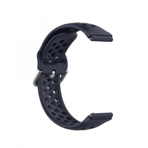 BStrap Silicone Dots Universal Quick Release 18mm, dark blue - Watch Strap - Main image