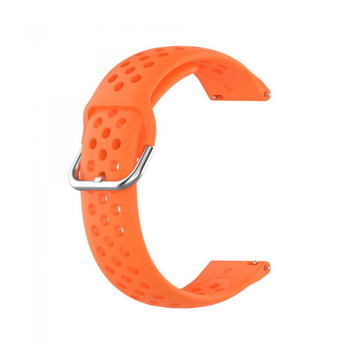 BStrap Silicone Dots Universal Quick Release 18mm, orange - Watch Strap - Main image