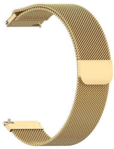 BStrap Milanese Universal Quick Release 18mm, gold - Watch Strap - Main image