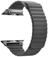 BStrap Leather Loop pro Apple Watch 42mm / 44mm / 45mm, Gray - Watch Strap