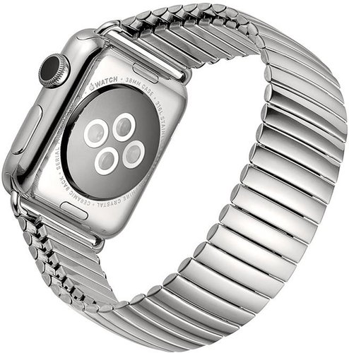 BStrap Stainless Steel for Apple Watch 38mm / 40mm / 41mm, silver - Watch Strap - Main image