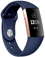 BStrap Silicone for Fitbit Charge 3 / 4 dark blue, size S - Watch Strap